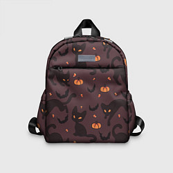 Детский рюкзак Хэллоуиновский кот, цвет: 3D-принт