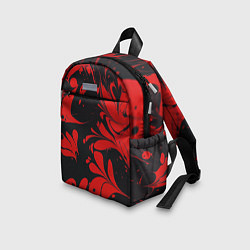 Детский рюкзак Красный Мрамор, цвет: 3D-принт — фото 2