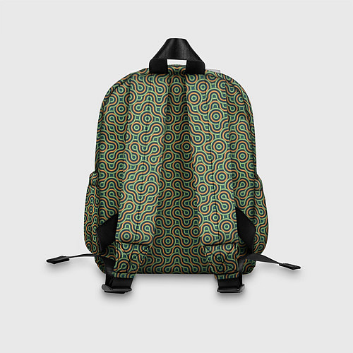 Детский рюкзак Зеленые круги / 3D-принт – фото 2