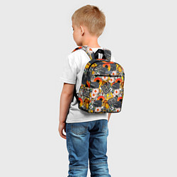 Детский рюкзак PUBG STICKER, цвет: 3D-принт — фото 2