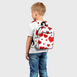 Детский рюкзак Сердечки, цвет: 3D-принт — фото 2