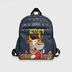Детский рюкзак Коронавирусный Новый Год, цвет: 3D-принт