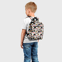 Детский рюкзак Котики Суши, цвет: 3D-принт — фото 2