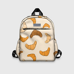Детский рюкзак Круассаны - Вкусный узор, цвет: 3D-принт