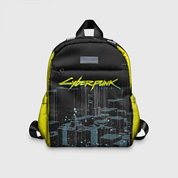 Детский рюкзак Город CYBERPUNK 2077, цвет: 3D-принт