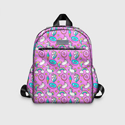 Детский рюкзак Единороги и пончики, цвет: 3D-принт