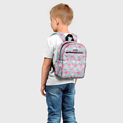 Детский рюкзак Сердечки в разных стилях, цвет: 3D-принт — фото 2