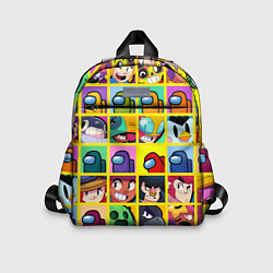 Детский рюкзак Among Us Brawl Stars Персона, цвет: 3D-принт