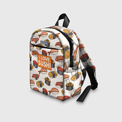 Детский рюкзак I love sushi Я люблю суши, цвет: 3D-принт — фото 2