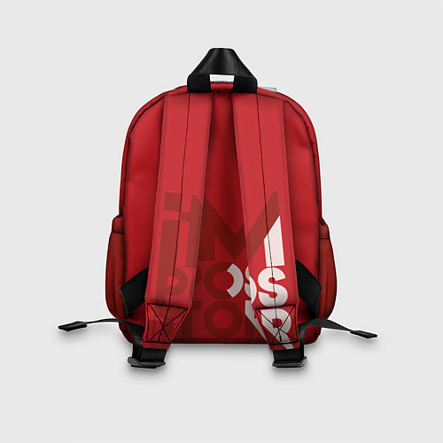 Детский рюкзак AMONG US RED IMPOSTOR / 3D-принт – фото 2