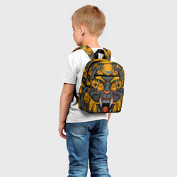 Детский рюкзак Хищный тигр киборг, цвет: 3D-принт — фото 2