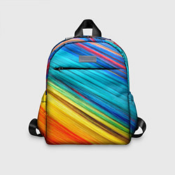 Детский рюкзак Цветной мех диагональ