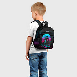 Детский рюкзак Cyberpunk 2077 NIGHT CITY, цвет: 3D-принт — фото 2
