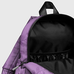 Детский рюкзак Листья на фиолетовом фоне, цвет: 3D-принт — фото 2