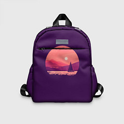 Детский рюкзак Закат на озере, цвет: 3D-принт