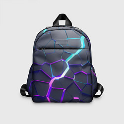 Детский рюкзак НЕОНОВЫЙ РАЗЛОМ 3Д РАЗЛОМ, цвет: 3D-принт