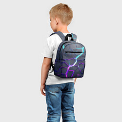 Детский рюкзак НЕОНОВЫЙ РАЗЛОМ 3Д РАЗЛОМ, цвет: 3D-принт — фото 2
