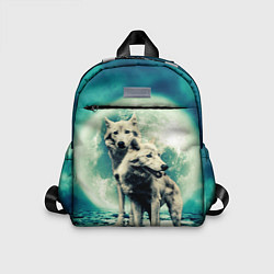Детский рюкзак Волки, пара, цвет: 3D-принт