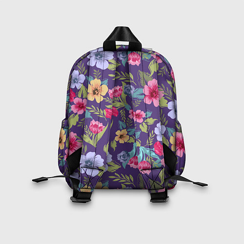 Детский рюкзак Весенний букет из цветов / 3D-принт – фото 2