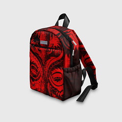 Детский рюкзак BLACK RED DRAGONS TATOO, цвет: 3D-принт — фото 2