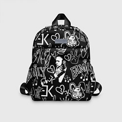 Детский рюкзак Егор Крид LogoBombing, цвет: 3D-принт