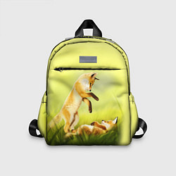 Детский рюкзак Лисята, цвет: 3D-принт