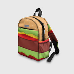 Детский рюкзак Бургер, цвет: 3D-принт — фото 2