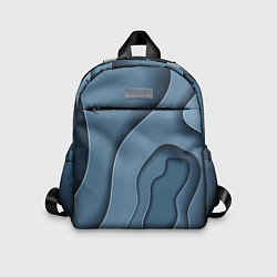 Детский рюкзак Абстракция бумажные волны, цвет: 3D-принт
