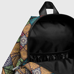 Детский рюкзак ЛОСКУТНАЯ ВЫШИВКА, цвет: 3D-принт — фото 2