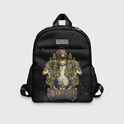 Детский рюкзак Valheim викинг и львы, цвет: 3D-принт