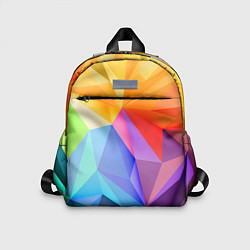 Детский рюкзак Радужная геометрия, цвет: 3D-принт