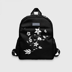 Детский рюкзак Цвета цветов черное, цвет: 3D-принт