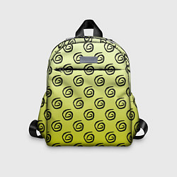 Детский рюкзак Узор спиральки на желтом фоне