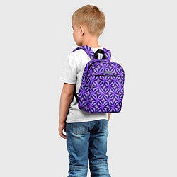 Детский рюкзак Синие острые узоры, цвет: 3D-принт — фото 2