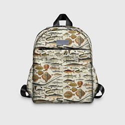 Детский рюкзак Рыбный паттерн, цвет: 3D-принт