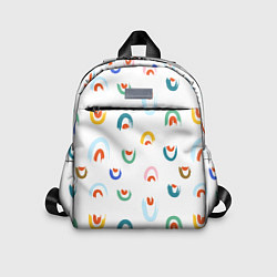 Детский рюкзак Радуга, мазки кисти, цвет: 3D-принт