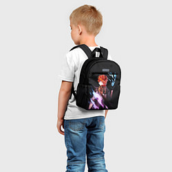 Детский рюкзак ТАРТАЛЬЯ - GENSHIN IMPACT NEON, цвет: 3D-принт — фото 2