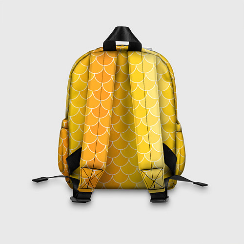 Детский рюкзак Желтая чешуя / 3D-принт – фото 2