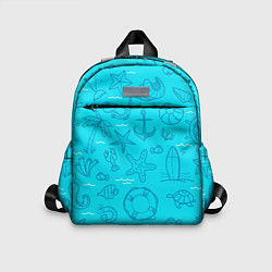 Детский рюкзак Морская тема, цвет: 3D-принт