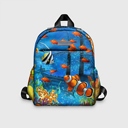 Детский рюкзак На глубине Рыбки Пляжная