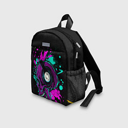 Детский рюкзак Череп с наушниками, цвет: 3D-принт — фото 2