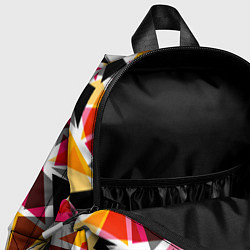 Детский рюкзак Разноцветные треугольники, цвет: 3D-принт — фото 2