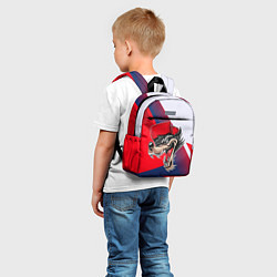 Детский рюкзак Волк в бейсболке, цвет: 3D-принт — фото 2