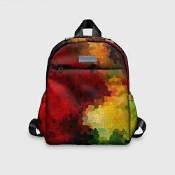 Детский рюкзак Абстрактная мазаика витраж, цвет: 3D-принт