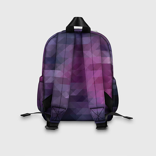 Детский рюкзак Фиолетово-бордовый узор / 3D-принт – фото 2