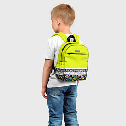 Детский рюкзак Яркий цветочный узор, цвет: 3D-принт — фото 2