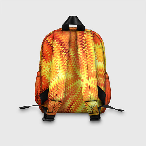 Детский рюкзак Желто-оранжевая абстракция / 3D-принт – фото 2