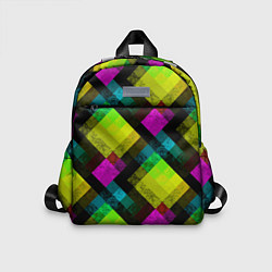 Детский рюкзак Абстрактный разноцветный узор, цвет: 3D-принт