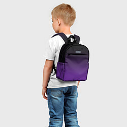 Детский рюкзак Ночной градиент Фиолетовый, цвет: 3D-принт — фото 2