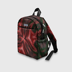 Детский рюкзак Серо-коричневый узор, цвет: 3D-принт — фото 2